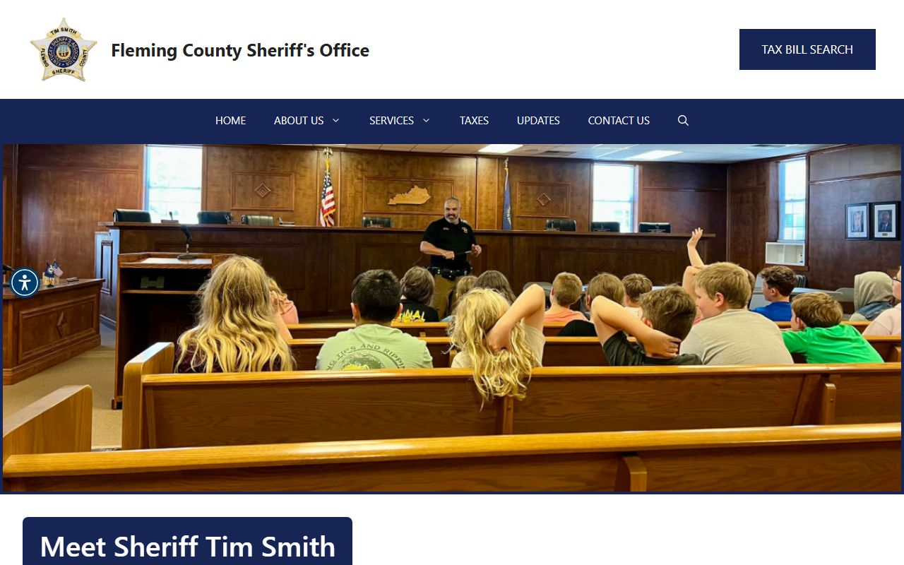 Fleming County arrest records sheriff biography page